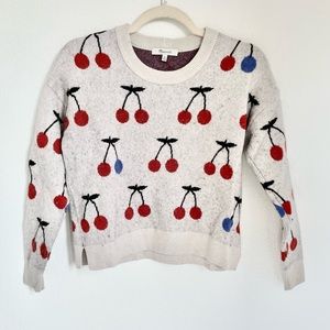 Madewell Cherry Sweater size XS